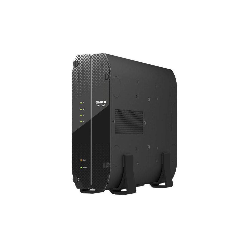 QNAP TS-410E NAS Tower Ethernet/LAN csatlakozás Fekete J6412 (TS-410E-8G)