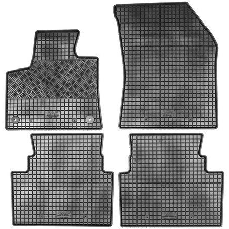 RIGUM Rubber Car Mats for CITROEN C5 AIR C 2018->, Black (Set of 4) (0967X12)