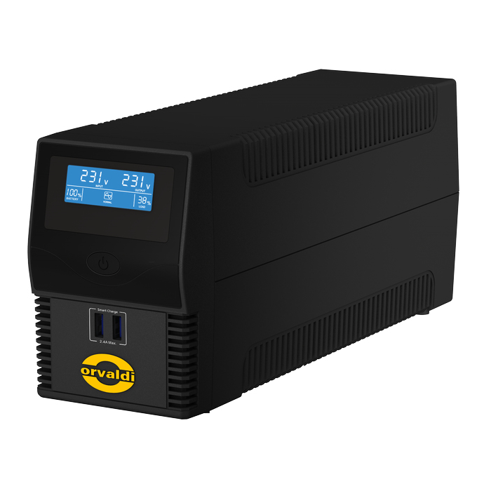 Orvaldi I600Lcd Usb | Núdzový zdroj | Ups, 600Va/360W, 7Ah (ID600CH)