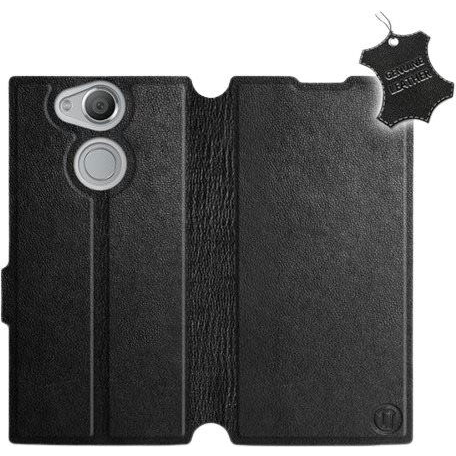 Mobiwear Sony Xperia XA2 fekete flipes bőr tok