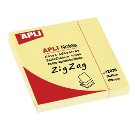 Apli Z 75x75mm öntapadó jegyzettömb (100db) - Sárga (12078)
