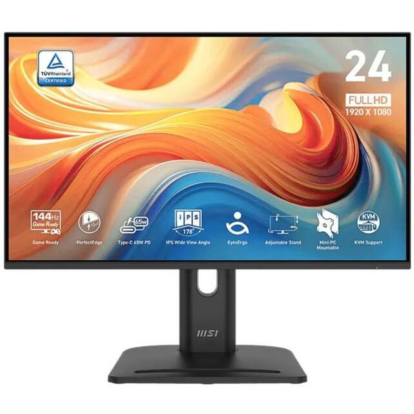 MSI Pro MP245PHGN E14 computerskærm 60,5 cm (23.8") 1920 x 1080 pixel Fuld HD LCD Sort