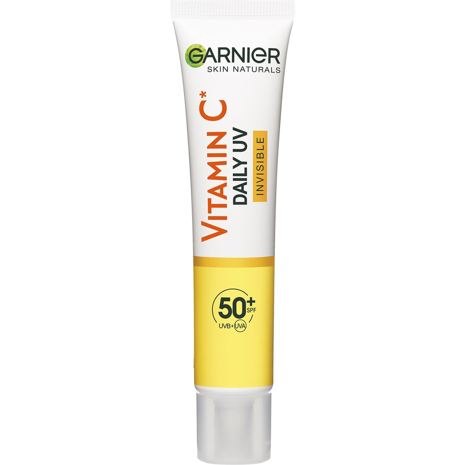 GARNIER Skin Naturals Vitamin C UV fluid SPF 50+ invisible, nappali, ragyogást adó, 40ml (3600542572927)