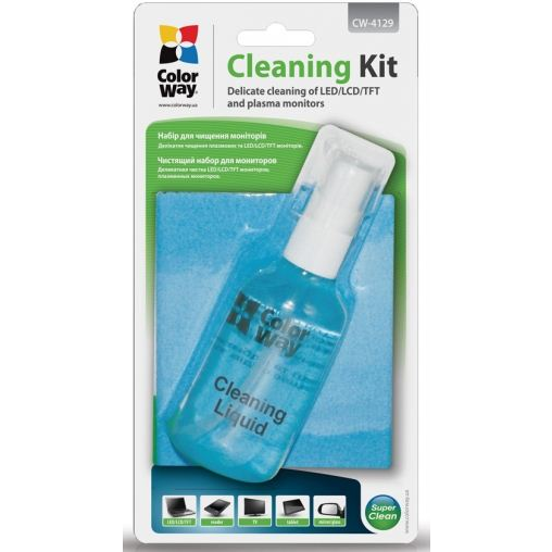 ColorWay tisztítószerek LCD/LED/TAB, tisztító készlet 2 in 1 (száraz és nedves tisztításhoz) (4129)