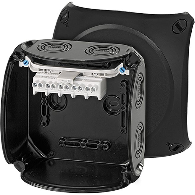 Hensel KF 0604 B fekete időjárásálló kábelösszekötő doboz (62000054)