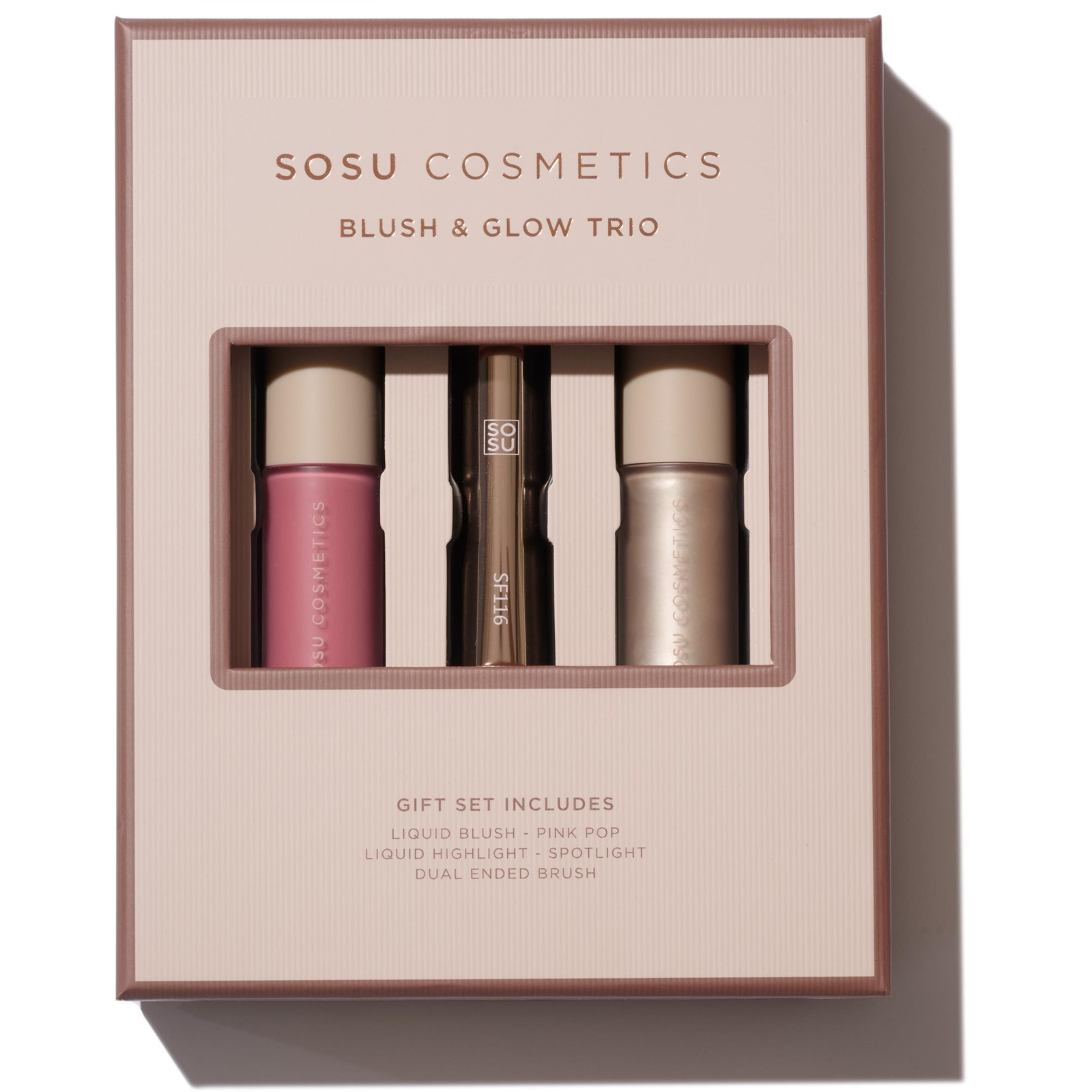 SOSU COSMETICS Blush & Highlight Set - 3 db (5391545371607)