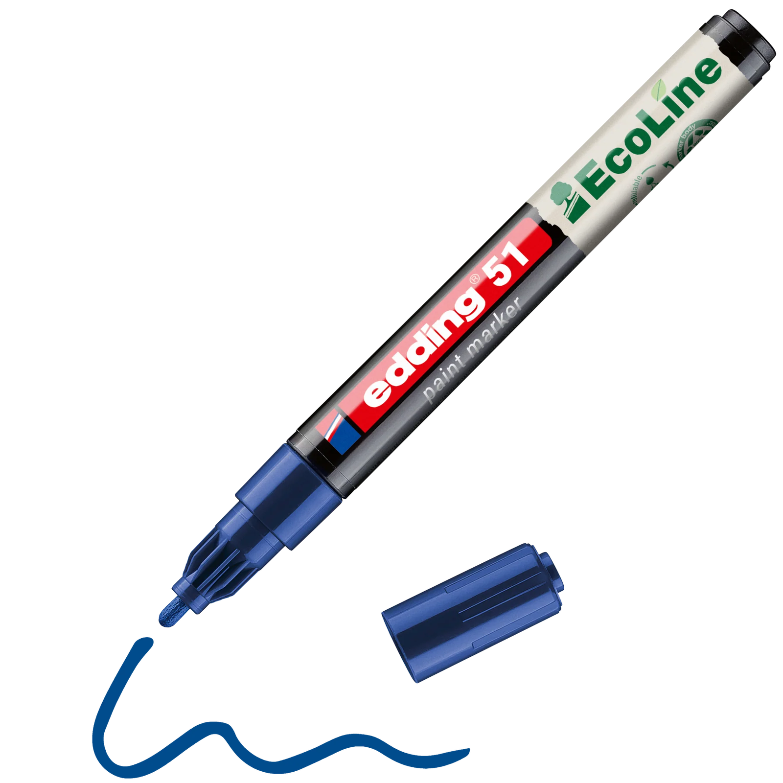 Edding 51 EcoLine 1-2mm Lakkmarker - Kék (4-51-003)