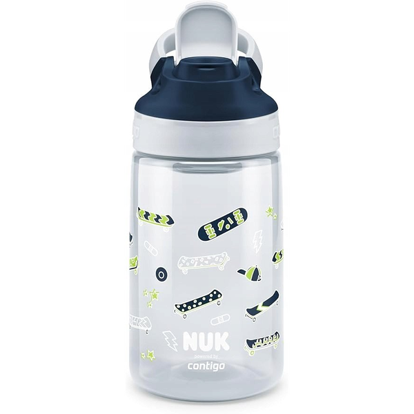 Nuk Contigo Sippy Műanyag Gyerek Kulacs 420 ml - Szürke mintás
