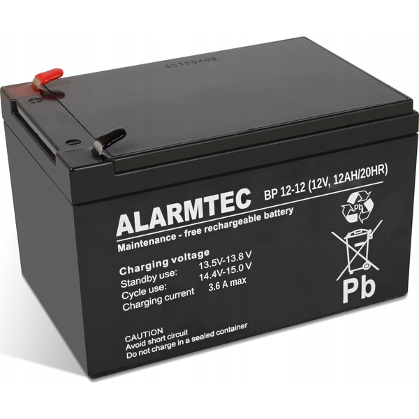 Agm Battery Alarmtec Bp Series 12v 12ah