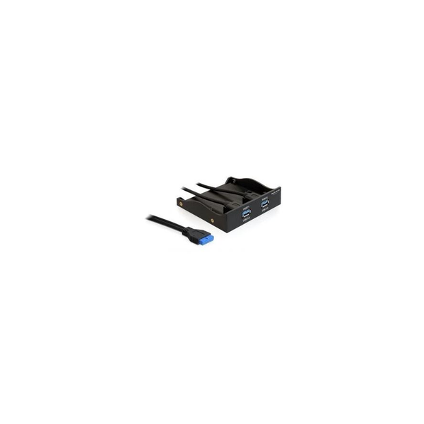Delock előlapi USB HUB 4 portos fekete (61896)