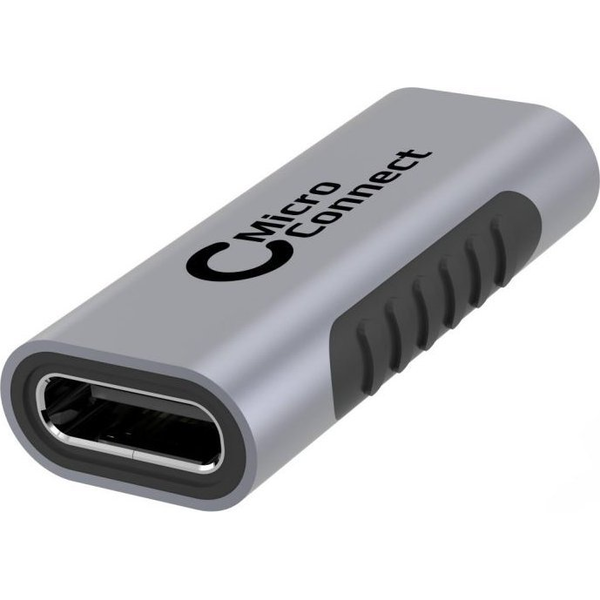 Adapter USB MicroConnect USB-C - USB-C Szary  (USB-C Adapter F-F)