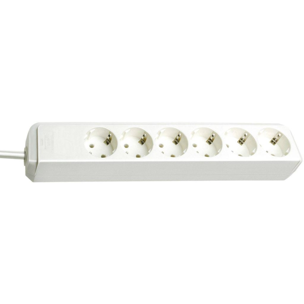 Brennenstuhl 1159420015 Hálózati elosztó 6 részes Fehér Védőérintkezős 1,5m (b1159420015)