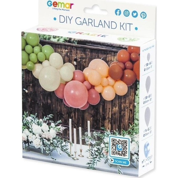  GoDan Girlanda balonowa DIY Boho 65 balonów + taśma