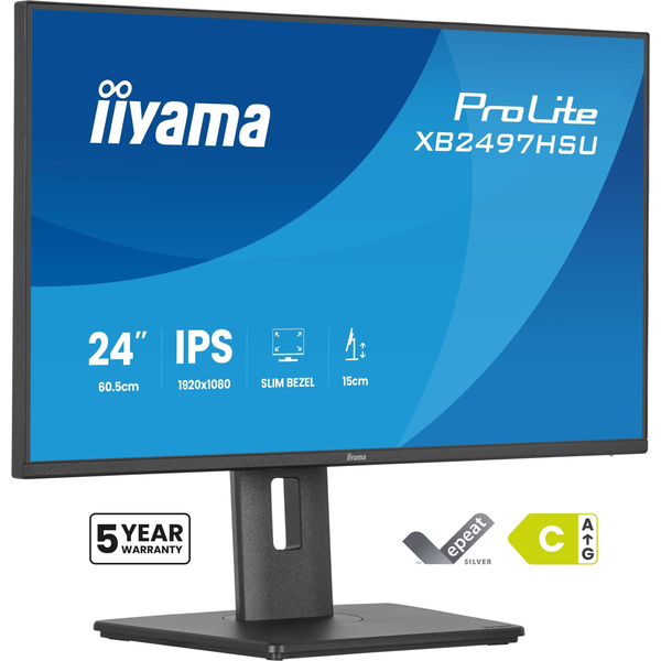 iiyama ProLite XB2497HSU-B1 computerskærm 60,5 cm (23.8") 1920 x 1080 pixel Fuld HD LED Sort