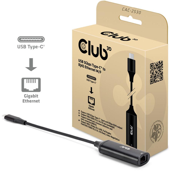 CLUB3D CAC-2530 interface hub