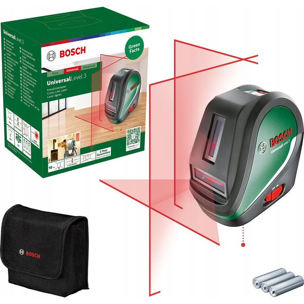 Bosch Universal Level 3 Linjeniveau 10 m 630 - 650 nm (< 10 mW)