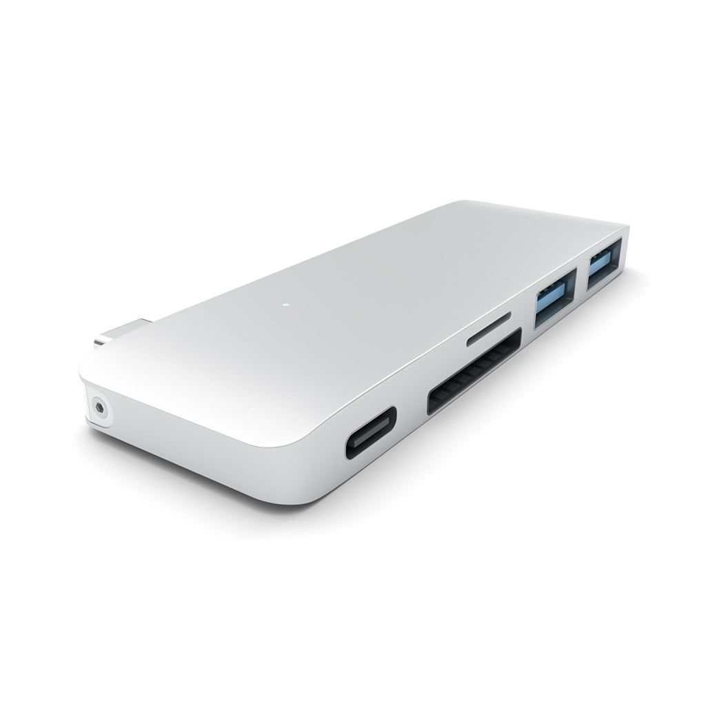 Satechi USB Type-C USB HUB / kártyaolvasó ezüst (ST-TCUPS) (ST-TCUPS)