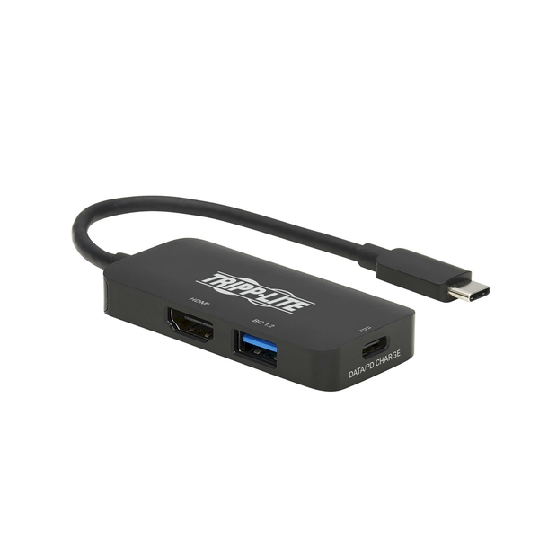 Tripp Lite U444-06N-H4UBC2 dockingstation Ledningsført USB 3.2 Gen 1 (3.1 Gen 1) Type-C Sort