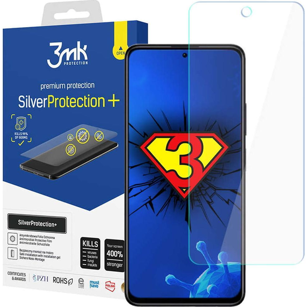  3MK 3MK Silver Protect+ Xiaomi Redmi Note 11S 4G Folia Antymikrobowa montowana na mokro