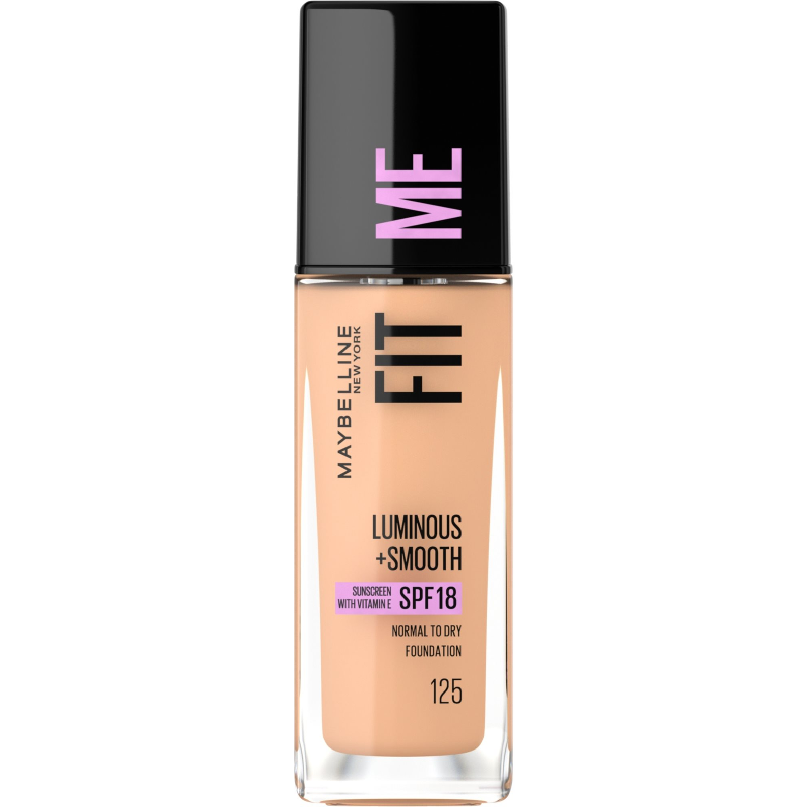 MAYBELLINE NEW YORK Fit me Luminous + Smooth 125 Nude Beige make-up 30 ml (3600530746538)