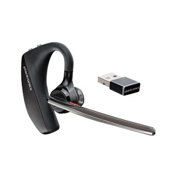 POLY VOYAGER 5200 UC Слушалки Безжичен Кука за ухо Офис/Център за обаждания Bluetooth Черен