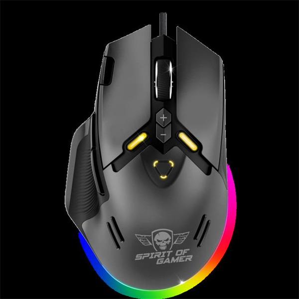 SPIRIT OF GAMER Elite-M60 fekete 20000DPI Gaming Egér
