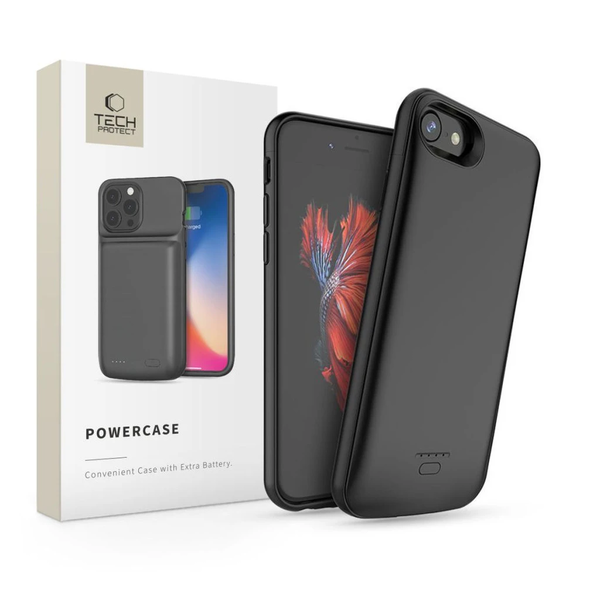 TECH-PROTECT Akkumulátor Pack 3200MAH iPhone 6 / 6S / 7 / 8 / SE 2020 / 2022 készülékhez fekete