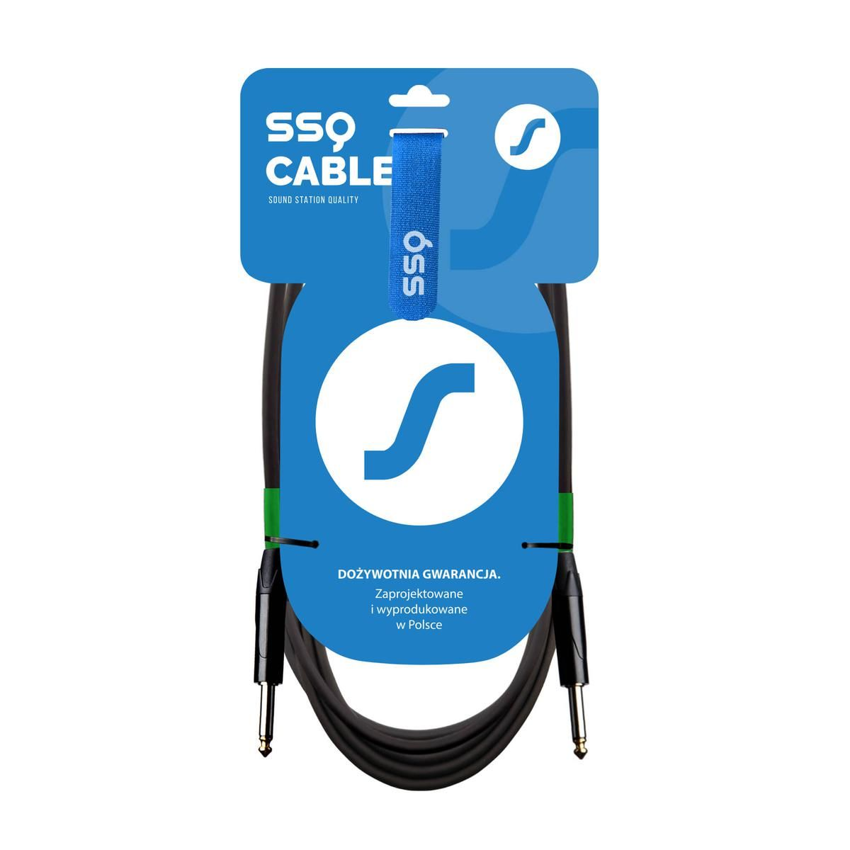 SSQ JMPJMP5 Event 6.35mm Jack apa - 6.35mm Jack apa Mono Kábel (5m) (SS-2047)