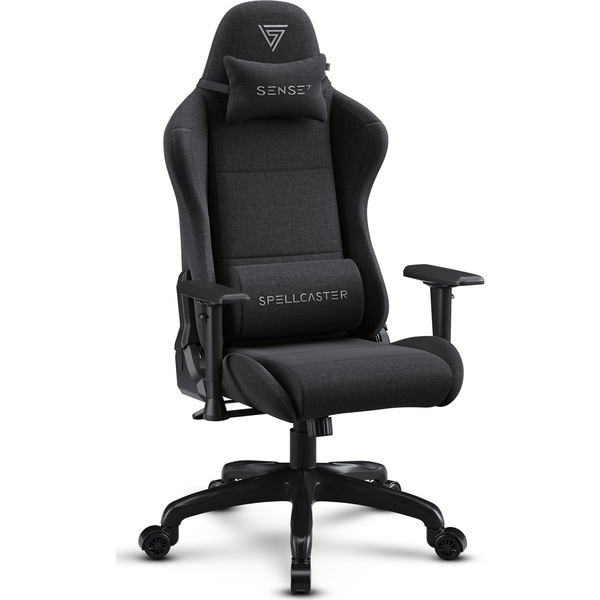 Scaun de gaming SENSE7 Spellcaster FUKU, țesătură neagră