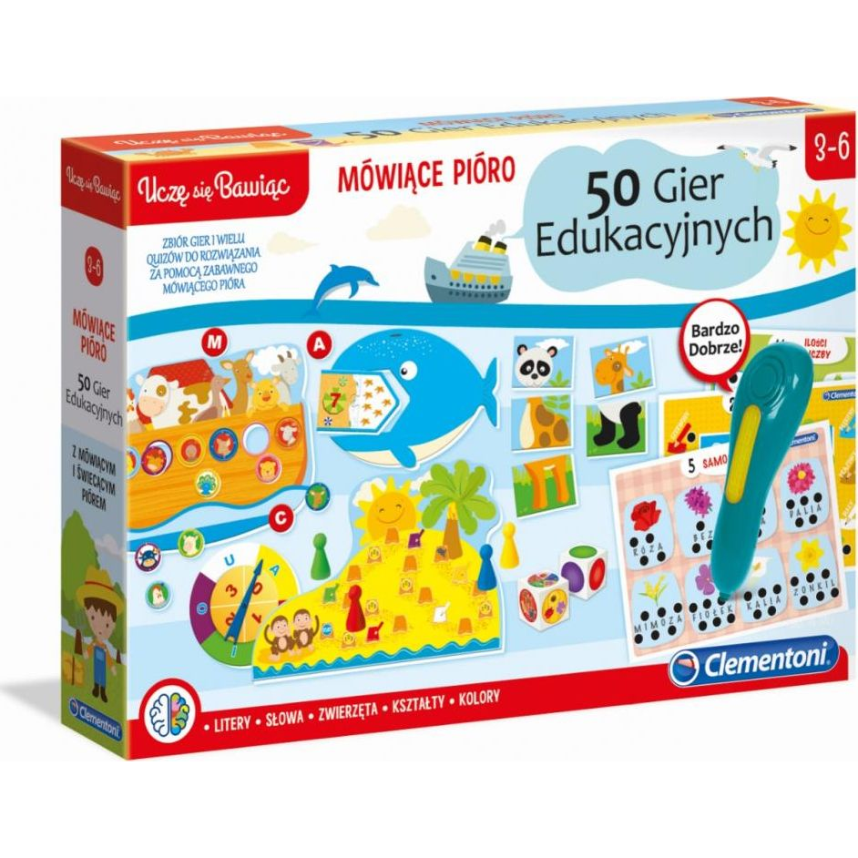 Beszélő Toll 50 Oktatójáték Lengyel Nyelvtanulás Clementoni 50650 Játékkal  28371 (50650 CLM)