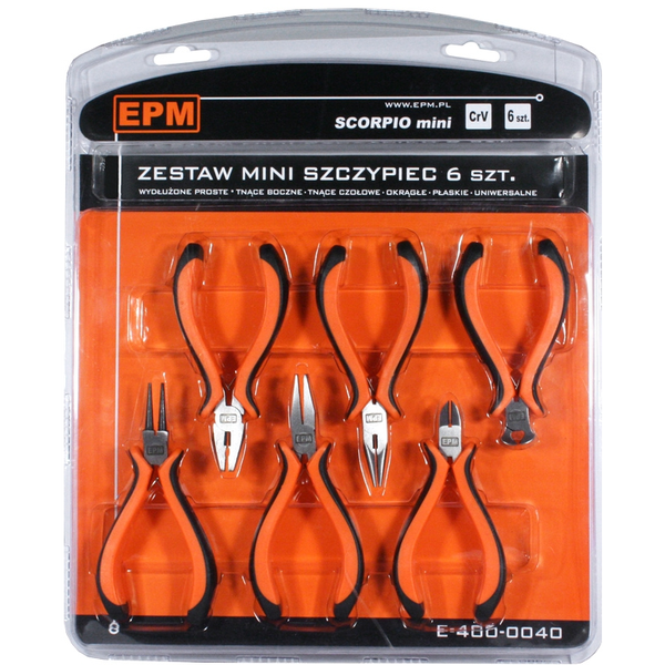 EPM Zestaw mini szczypiec 6 szt. CRV Scorpio (E-400-0040)