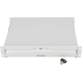 Fiók 19" Lanberg AK-2001-S rack szekrényhez - 2U, 483x360mm, szürke