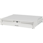 Fiók 19" Lanberg AK-2001-S rack szekrényhez - 2U, 483x360mm, szürke