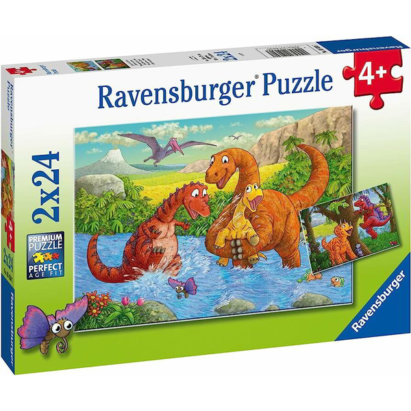 Ravensburger Dinoszauruszok a folyóban 2 az 1-ben puzzle