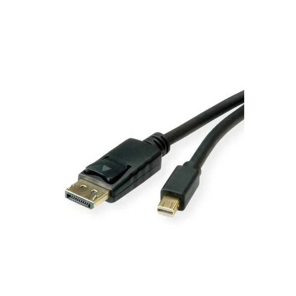 ROLINE DisplayPort kabel v.1.4 (HBR3, 8K@30Hz), DP(M) - miniDP(M), 1m