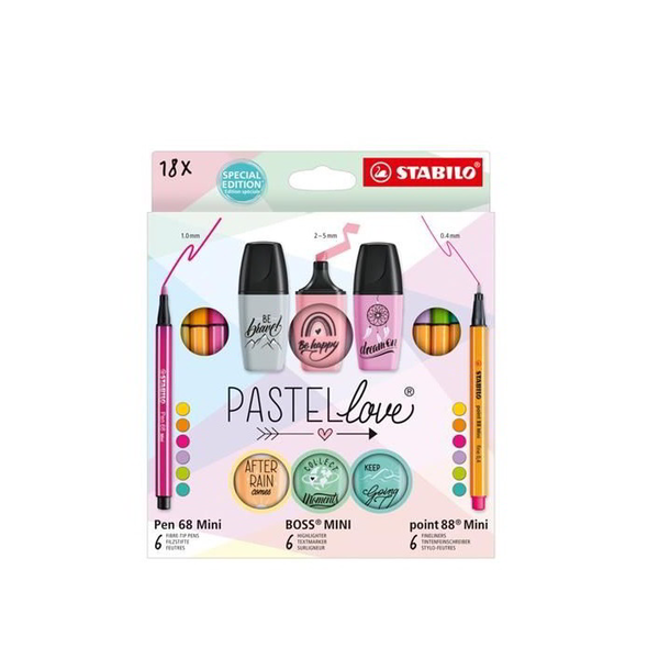 Písacie potreby s tenkými fixkami Stabilo