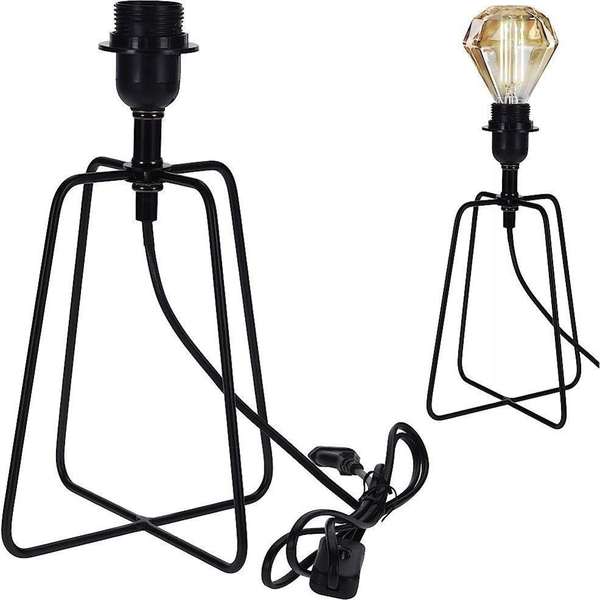 Lampa stołowa Vilde Lampka, lampa METALOWA, czarna, stołowa, na biurko, komodę, stolik nocny, LOFT