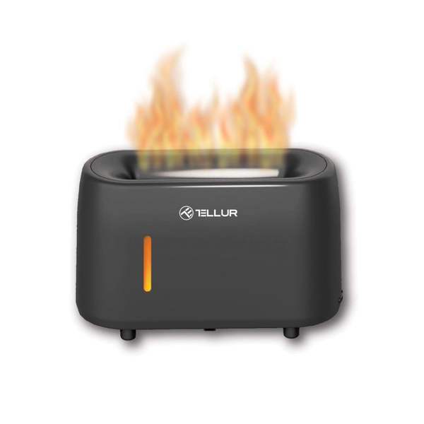 Tellur Flame LED Aroma diffúzor 240ml Fekete
