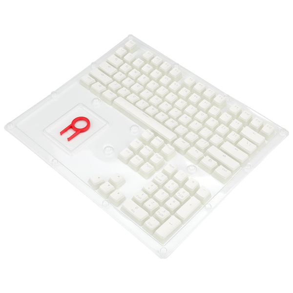 Redragon A130 PBT Doubleshot Billentyűzet gomb készlet - Fehér (104 db / csomag)