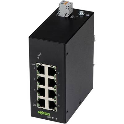 WAGO 852-1112 Ipari Ethernet switch 8 port 10 / 100 / 1000 MBit/s