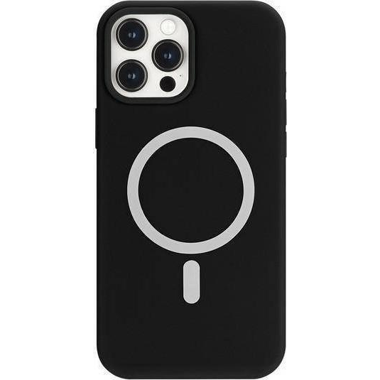 Mercury MagSafe Silicone Apple iPhone 12 Pro Max szilikon tok, fekete (8809793493844)