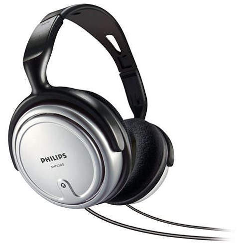 Philips SHP2500/10 слушалка Слушалки Жичен Лента за глава Музика Черен, Сребърен