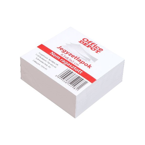 Office Depot 8,5 x 8,5 x 5 cm nem ragasztott jegyzetlapok (1334-01)