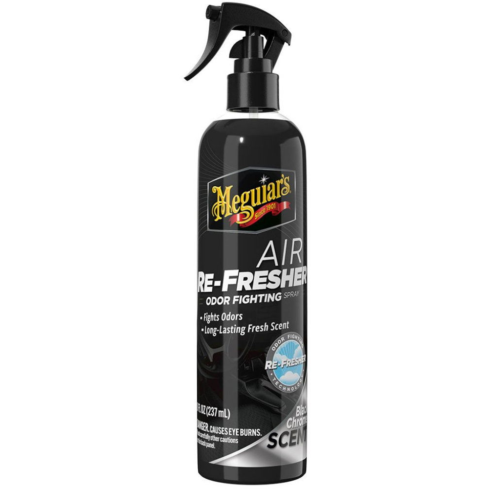 Meguiar's Air Re-Fresher Odor Fighting Spray - Black Chrome Scent - szórófejes, 237 ml (G250708)