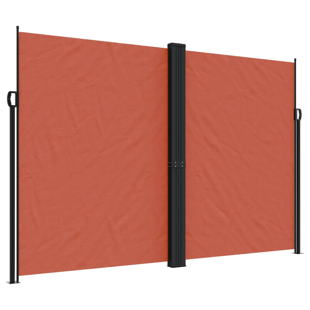terrakotta behúzható oldalsó napellenző 220 x 1000 cm (4004783)