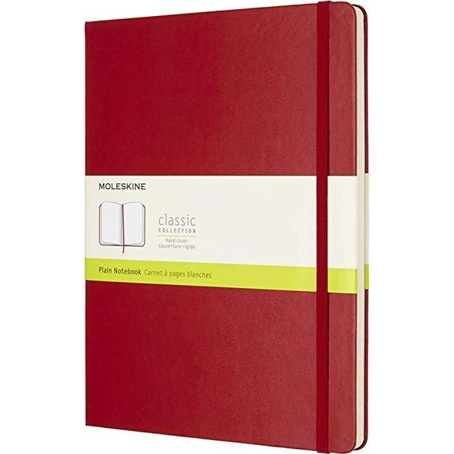 Moleskine Notesz Qp092F2 Kemény Skarlát Piros XL Sima (351576)