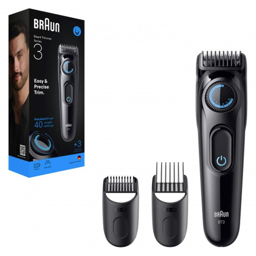 Braun BT3520 zastrihávač fúzov Batérie 40 2 cm Čierna, Modrá (S0462146)