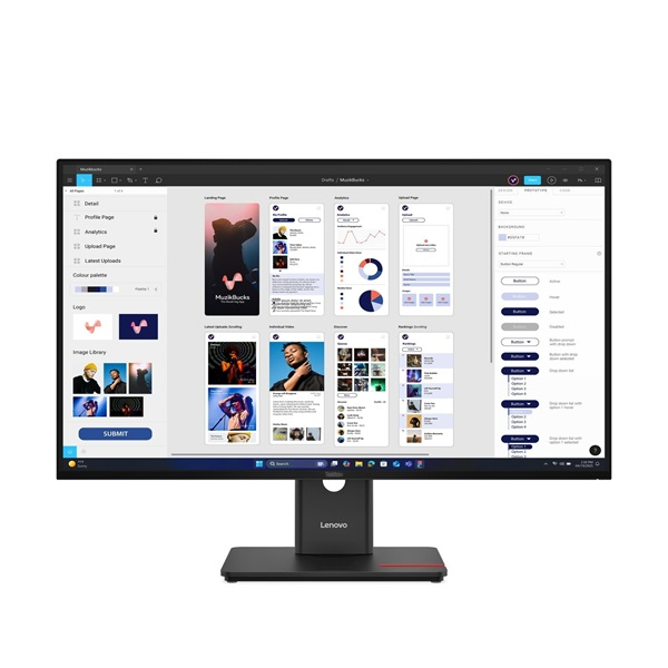 LENOVO ThinkVision T32UD-40 31,5" UHD 4K monitor USB-C csatlakozással