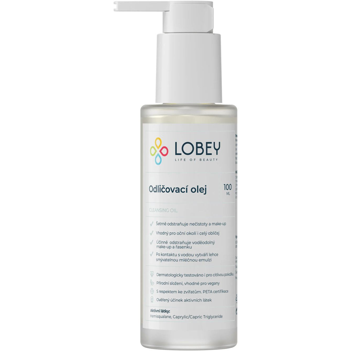 LOBEY sminklemosó olaj, 100 ml (8594196320445)