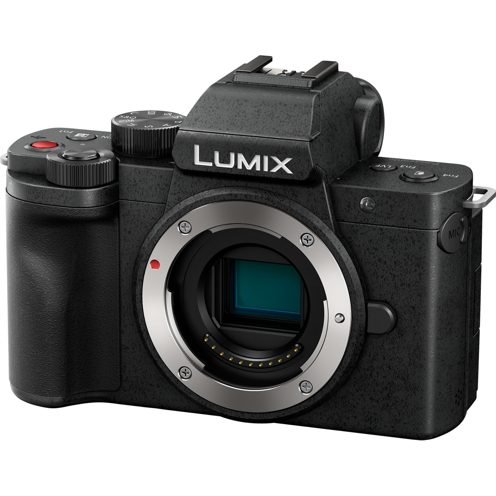 Panasonic Lumix DC-G100D Digitális fényképezőgép + H-FS 12-32 KIT - Fekete (DC-G100DKEGK)